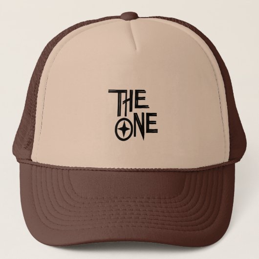 The One – Minimalist Trucker Cap (Voorkant)