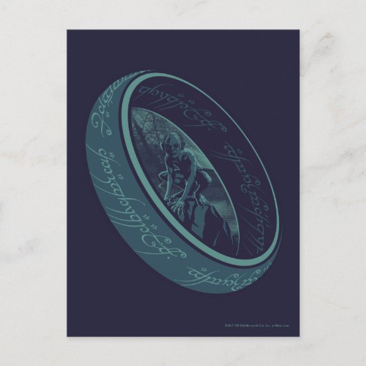 THE ONE RING™ GOLLUM™ Grafisch Briefkaart (Voorkant)