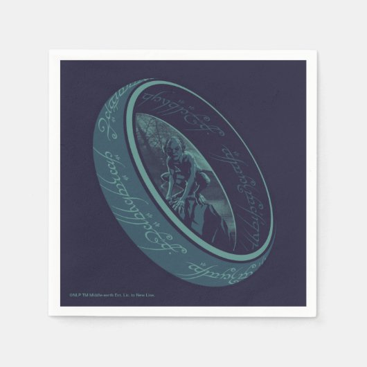 THE ONE RING™ GOLLUM™ Grafisch Servet (Voorkant)
