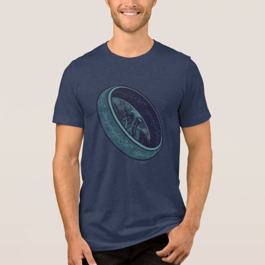 THE ONE RING™ GOLLUM™ Grafisch Tri-Blend Shirt (Voorkant)