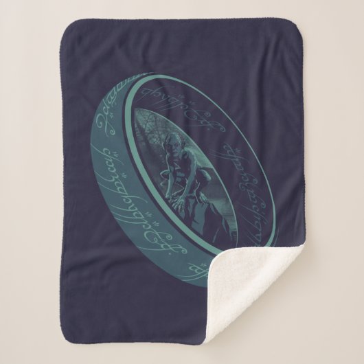THE ONE RING™ GOLLUM™ Graphic Sherpa Deken (Voorkant)