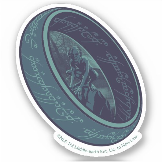 THE ONE RING™ GOLLUM™ Graphic Sticker (Voorkant)