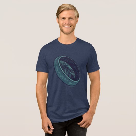 THE ONE RING™ GOLLUM™ Graphic Tri-Blend Shirt (Voorkant volledig)