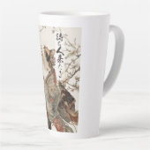 "The One Will Come" Japanese Cat Art Latte Mug Latte Mok (Rechterhoek)