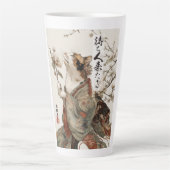 "The One Will Come" Japanese Cat Art Latte Mug Latte Mok (Voorkant)