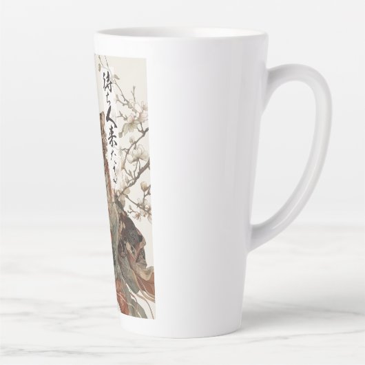 "The One Will Come" Japanese Cat Art Latte Mug Mok (Rechts)