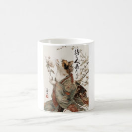 "The One Will Come" Japanese Cat Art Mug Koffiemok