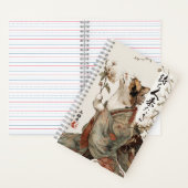 "The One Will Come" Japanese Cat Art Spiral  Notitieboek (Binnen)