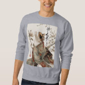 "The One Will Come" Japanese Cat Art Sweatshirt (Voorkant)