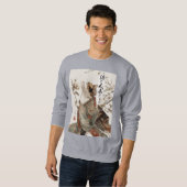 "The One Will Come" Japanese Cat Art Sweatshirt (Voorkant volledig)