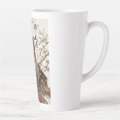 "The One Will Come" Japanse kattenkunst Latte mok (Rechts)