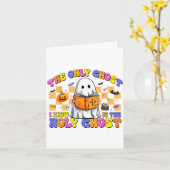 The Only Ghost I Know Is The Holy Ghost Halloween  Kaart (Gele Bloem)