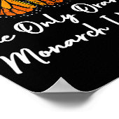 The Only Orange Monarch Elegant Butterfly Nature L Poster (Hoek)