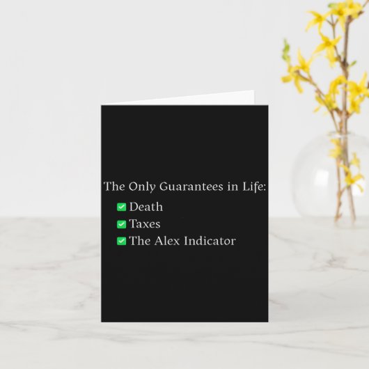 The Only S In Life  Kaart (Gele Bloem)