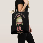 The Only Squat I'm Doin' Is Diddly Funny Cowboy  Tote Bag (Dichtbij)