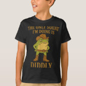 The Only Squat I'm Doing Is Diddly Cowboy Frog Mem T-shirt (Voorkant)