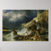 The Onslaught of the Smugglers, c.1837 Poster (Voorkant)