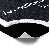 The Optimist - Winston Churchill citaat - print (Hoek)