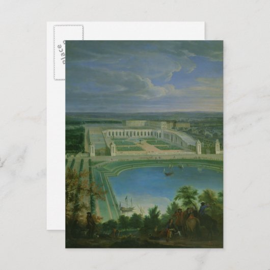 The Orangery and the Chateau at Versailles, 1696 Briefkaart (Voorkant / Achterkant)
