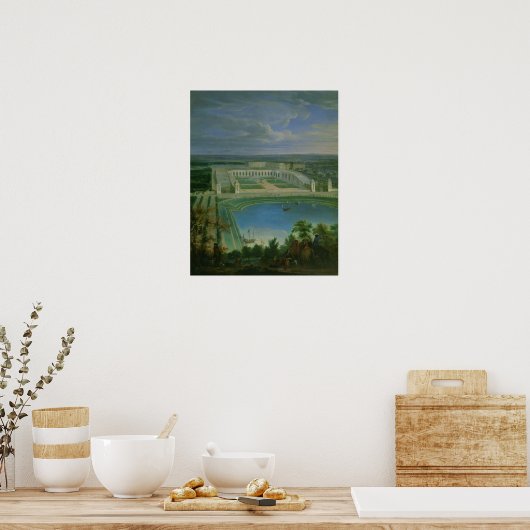 The Orangery and the Chateau at Versailles, 1696 Poster (Keuken)