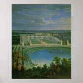 The Orangery and the Chateau at Versailles, 1696 Poster (Voorkant)