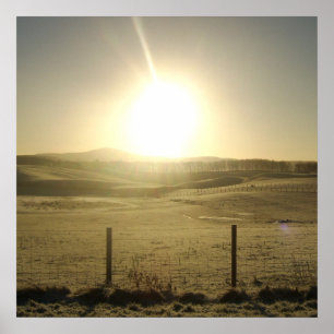 The Orb of Life Stunning Sunrise Landscape Print