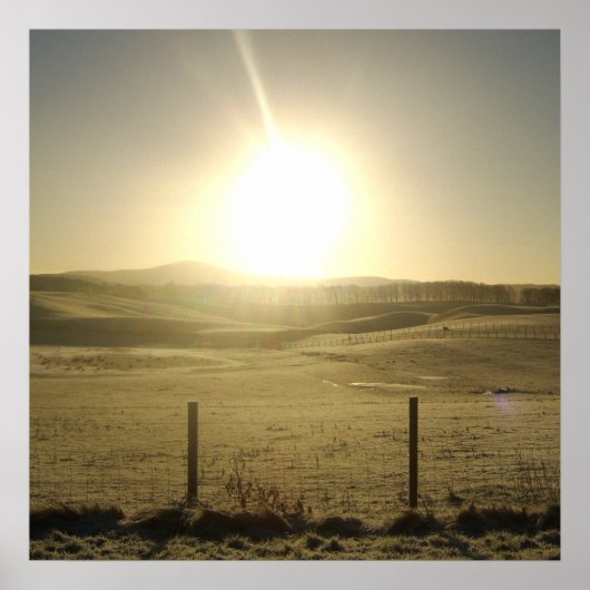 The Orb of Life Stunning Sunrise Landscape Print (Voorkant)