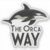 The Orca Way Sticker (Voorkant)