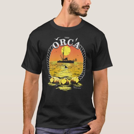 The Orcahree Yellow Barrels friends T-shirt (Voorkant)
