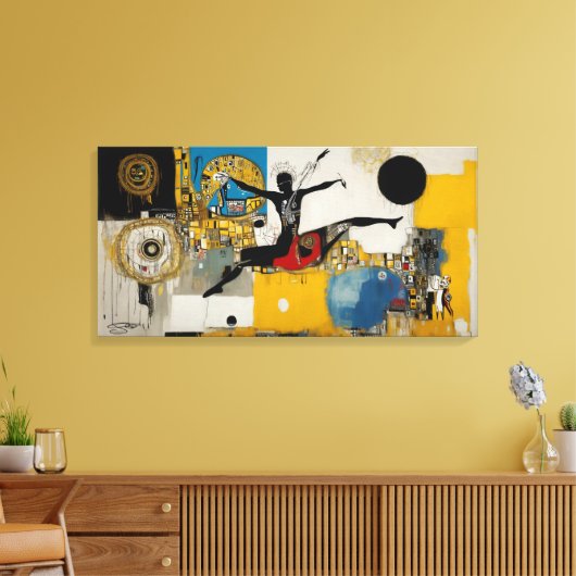 The Orchestra and the Ballerina Canvas Afdruk (Insitu (Woonkamer))