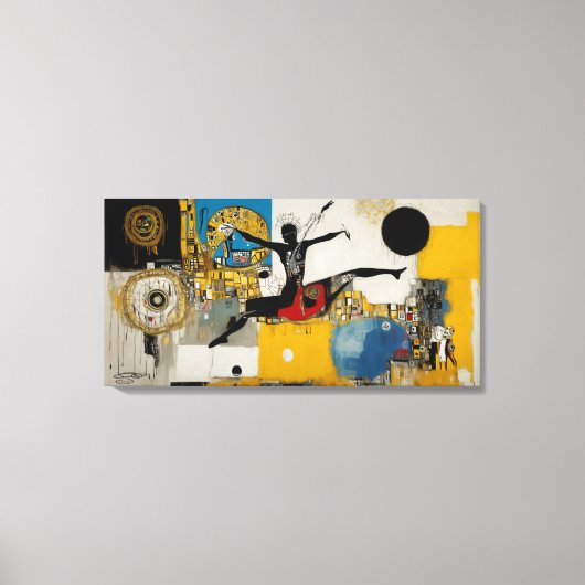 The Orchestra and the Ballerina Canvas Afdruk (Voorkant)