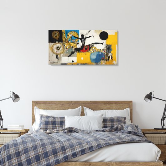 The Orchestra and the Ballerina Canvas Afdruk (Insitu (Slaapkamer))