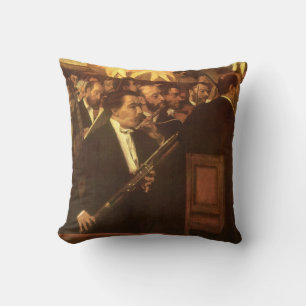 The Orchestra of Opera by Edgar Degas, Vintage Art Kussen