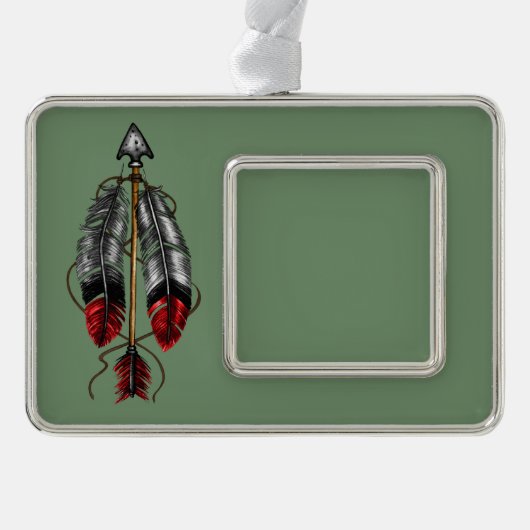 The Order of the Arrow   Verzilverd Omlijst Ornament (Voorkant)