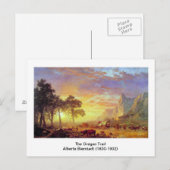 The Oregon Trail, Albert Bierstadt Briefkaart (Voorkant / Achterkant)