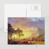 The Oregon Trail - Albert Bierstadt Briefkaart (Voorkant / Achterkant)