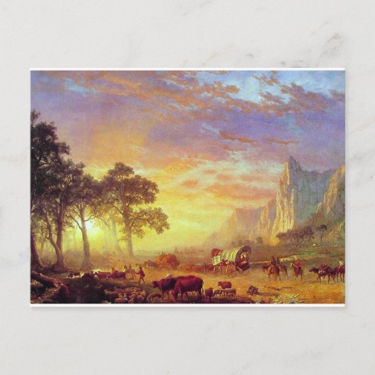 The Oregon Trail - Albert Bierstadt Briefkaart (Voorkant)