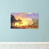The Oregon Trail - Albert Bierstadt Canvas Afdruk (Insitu (Houten vloer))