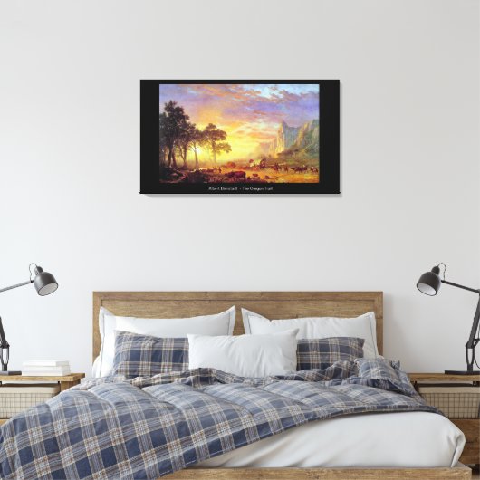 The Oregon Trail - Albert Bierstadt Canvas Afdruk (Insitu (Slaapkamer))