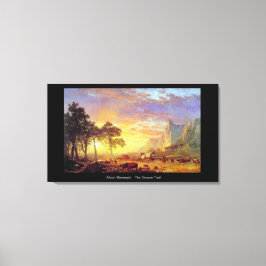 The Oregon Trail - Albert Bierstadt Canvas Afdruk