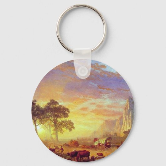 The Oregon Trail - Albert Bierstadt Sleutelhanger (Voorkant)
