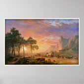 The Oregon Trail by Albert Bierstadt 1869 Poster (Voorkant)
