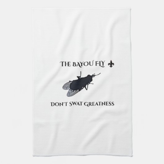 The Original Bayou Fly  Don't Swat Greatness Theedoek (Verticaal)