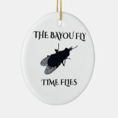 The Original Bayou Fly  Time Flies Keramisch Ornament (Rechts)