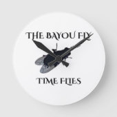 The Original Bayou Fly  Time Flies Ronde Klok (Voorkant)