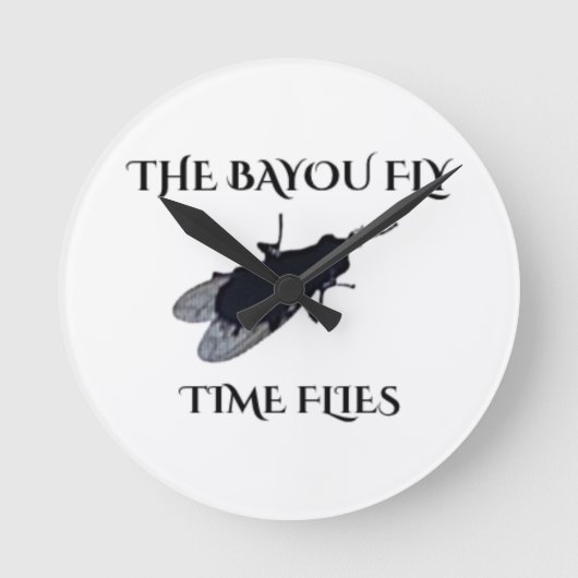 The Original Bayou Fly  Time Flies Ronde Klok (Voorkant)