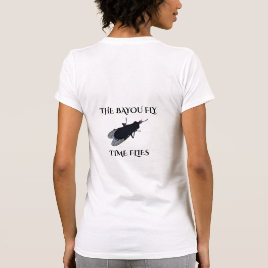 The Original Bayou Fly  Time Flies T-shirt (Achterkant)