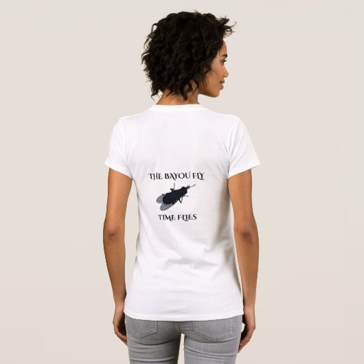 The Original Bayou Fly Time Flies T-shirt (Achterkant volledig)