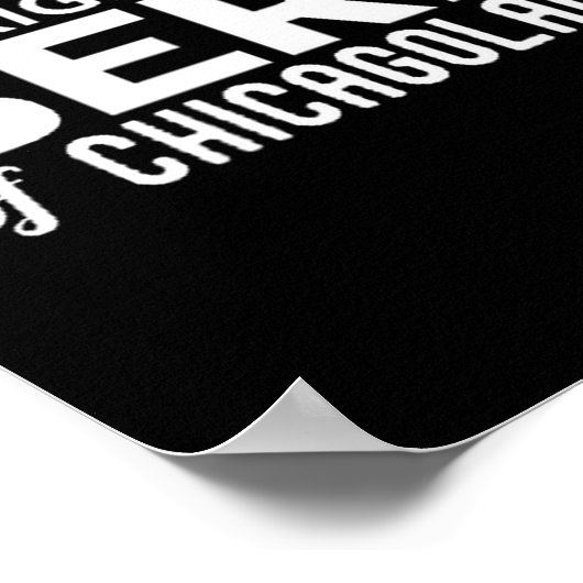 The Original Berf Of Chicagoland Printing Mistake  Poster (Hoek)