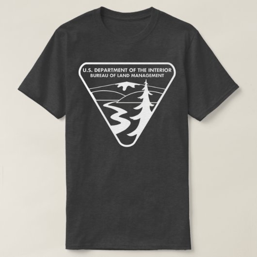 The Original BLM Bureau of Land Management White 1 T-shirt (Design voorkant)